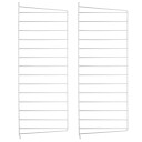String veggavl hvit 75x30 cm 2-pk