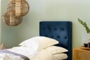 Ella Sengepakke 180x200cm Dypheftet Mørkeblå / Fløyel
