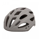 Polisport City'Go Sykkelhjelm - M (52-59 cm), LED-lys, 17 ventilasjons??pninger - Matt Gr??/Kull