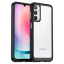 INCOVER Samsung Galaxy A24 Deksel Acrylic Combo - Gjennomsiktig / Svart