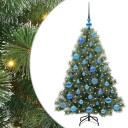  Kunstig juletre med 150 LED med stativ grønn 120 cm PE og PVC