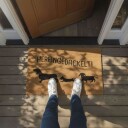 Dørmatte med kokosnøttdyr – slitesterk sklisikker 80x50 cm