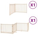 Vidaxl Hundeport Sammenleggbar 6 Paneler 480 cm Poppeltre