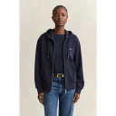 GANT Shield Zip Hoodie - Navy - L