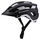 Wozinsky MTB Sykkelhjelm med Avtakbar Skjerm - Str. L, 57-62 cm - Svart/S??lv