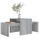 vidaXL Salongbordsett grå sonoma 100x48x40 cm konstruert tre