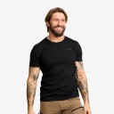 Revolutionrace Herre Overdeler T skjorter Easy Graphic Logo T Shirt Herre Forest Night M