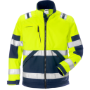 Fristads Softshelljacka 4083 Wyh, Klass 2 Varsel Gul/marinblå L