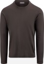 Gran Sasso T shirt longsleeve cotton 46 brun herre