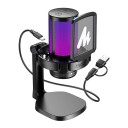 Maono DGM20 USB Spillmikrofon med RGB-belysning og Kontroller
