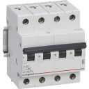 Legrand 3 stk RX³ MCB automatsikring C40 4P 4M 4,5kA