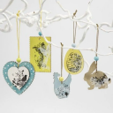 Creativ Company Wooden Easter decorations 9pcs.
