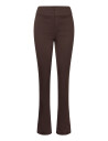 Rosemunde Trousers W/ Slit - Brown - 36