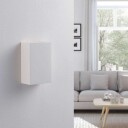 Lindby Colja gipsvegglampe, hvit, kantet