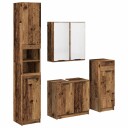  Baderomsinnredningssett 4 pcs Gammelt tre Konstruert tre