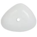 vidaXL Triangulær servant hvit 50,5x41x12 cm
