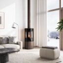 Rais Caro 110 Nikkel Med Sideglass Og Glassdør