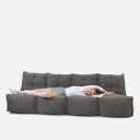 Mod 4 Quad Couch Modulsofa Luscious Gray