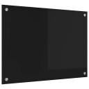  Kjøkkenbakplate Svart 70 x 50 cm herdet glass
