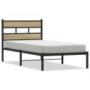  Sengeramme i metall uten madrass sonoma eik 107x203 cm 8721158376879
