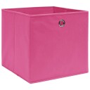 vidaXL Oppbevaringsbokser 4 stk rosa 32x32x32 cm stoff
