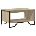  Salongbord sonoma eik 75x51x40 cm konstruert tre 848485
