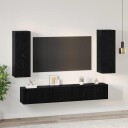  TV benksett 5 pcs Svart eik Medium 30.5 x 30 x 90 cm