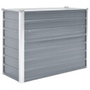 vidaXL Høybed galvanisert stål 100x40x77 cm grå