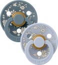 BIBS x Liberty Colour Smokk 2-Pack Lateks Str 2 Rund Capel/Dusty Blue Mix