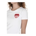 Love Moschino Dame Topper Hvit XL,