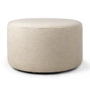 Ethnicraft Barrow Pouf Ø60 cm Off White