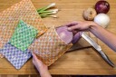 BEEBAGZ Medium Matposer av Bivokspapir, Grønn, 2pk