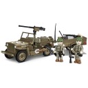 COBI Byggesett – Historical Collection 200 Deler – Willys MB & Trailer