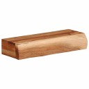  Vegghyller 2 stk 40x17x8 cm heltre akasie