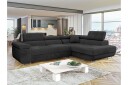 Gabina Sofa med Sjeselong 3 seter   Svart