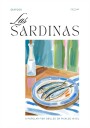 Plate of sardines with Bottle Poster Plakat / 40x50cm