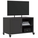  TV-benk svart 68x39x43,5 cm kaldvalset stål 846668