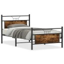  Sengeramme uten madrass røkt eik 100x200 cm konstruert tre 4106756