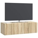  Vegghengt TV skap Sonoma eik 98 x 41 x 30 cm Konstruert tre