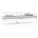 vidaXL Dagseng hvit heltre furu 80x200 cm
