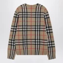 Burberry, Herre, Strikkevarer, Beige, XL,