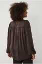 Ellos Plus collection   Bluse med ballongermer   Brun
