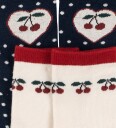 Konges Sløjd Sokker   Jacquard   2 pack   Cherry Mix   Konges Sløjd   22/24   Sokker Beige Blå Brun Hvit Marineblå Rød