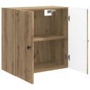 vidaXL Vegghengt skap Artisan eik 59 x 31 x 60 cm Konstruert tre