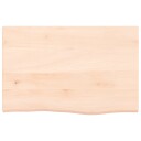 vidaXL Vegghylle 60x40x2 cm ubehandlet heltre eik