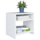 vidaXL Nattbord hvit 40x30x40 cm sponplate