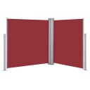 vidaXL Uttrekkbar sidemarkise 140x600 cm rød
