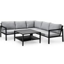 Brafab Belfort hjørnesofa svart/grå Brafab