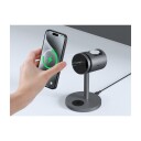 Aukey MagFusion 3-i-1 trådløs lader med Active Cooling - 15W Qi2 - Grå
