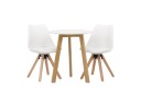 Venture Home Spisegruppe Leonora 65 cm Rund med 2 Zeno Stoler   Hvit